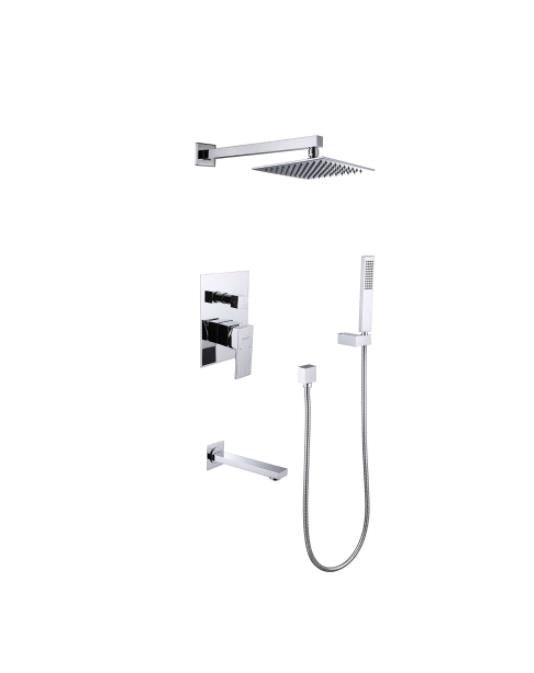 wholesale stainless steel shower column shower set with hand shower