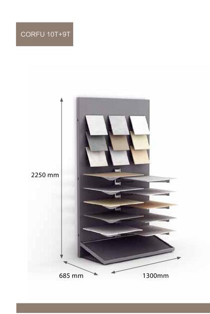 Multifunctional Showroom Props Spotlights Mosaic Ceramic Holder Rotate Stone Marble And Stone Tile Display Rack