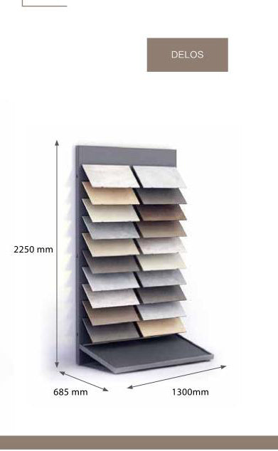 Factory Direct Mosaic Ceramic Tile Simple Shelf Sample Frame Display Rack stand