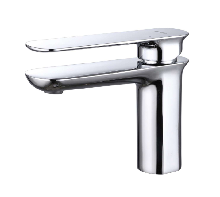 Wide Deck Mounted Watermark Brass Chrome Basin Faucet for Commercial