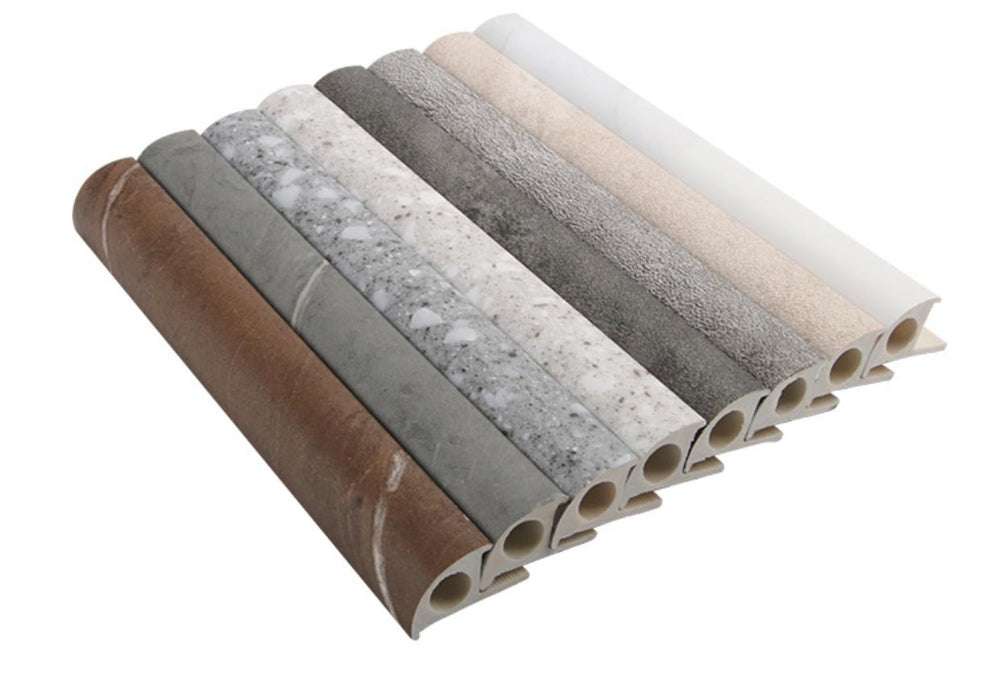 Strip Tile Trim Profile Factory Supply Ceramic Wall Plastic 10 Mm and 12 Mm Stone Design Tile Trims / Rustic Tile Trims DOMOGRES
