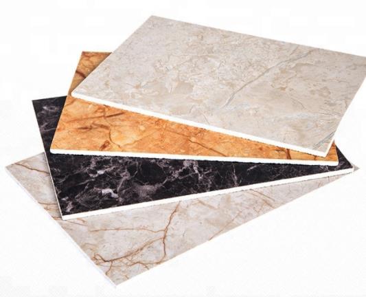 High glossy uv coated artificial marble/wood pvc wall panel for indoor