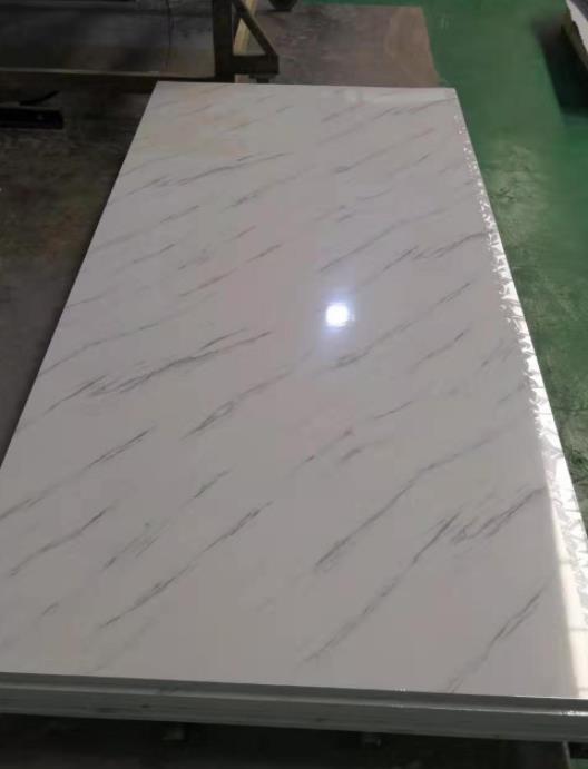 High glossy spc wall panel manufacturers waterproof pvc marble sheet ...