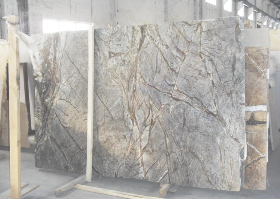Unique Imported Textured White Ash Large Slab Polished Surface Treatment Of High-quality Natural Marble