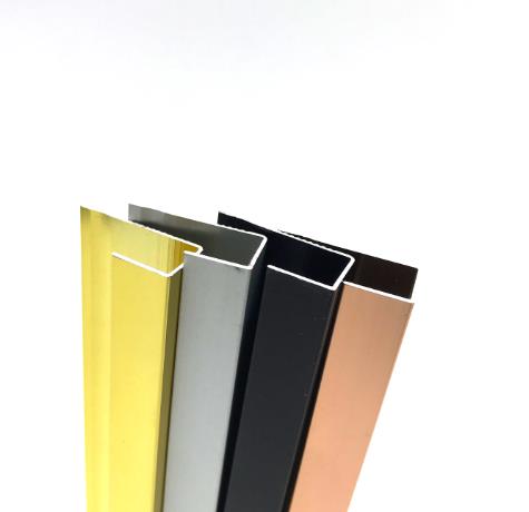 Aluminum Profiles L Shape Tile Trim Carpets Edges Decorative Metal Wall Trim