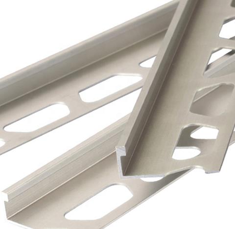 U profile Listello trim ceramic aluminum tile trim for wall connection