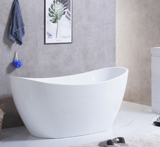 Hot selling bathroom sanitary ware acrylic ceramic bathtub freestanding bathtub