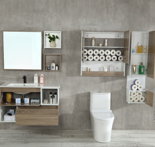 hot sale modern style white bathroom cabinet