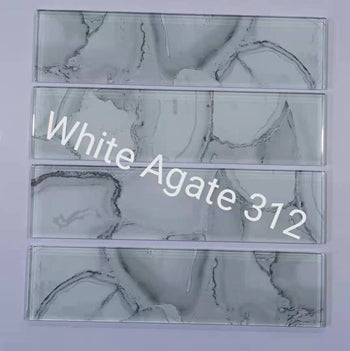White Agate  Glass Mosaic Tiles In Canada In stock Mosaic Direct supply