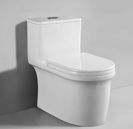 Water-saving toilet flushing water white ceramic sanitary ware toilet S-trap wc one-piece toilet