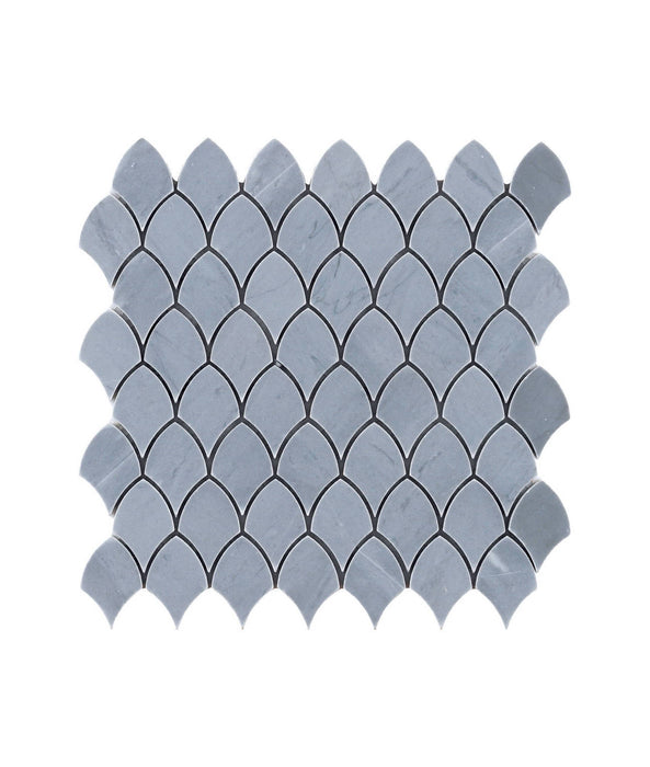 Hot sell Blue Fish Scale Stone Marble Mosaic Tiles