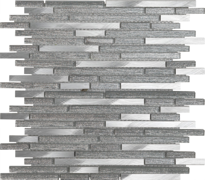 Copy of Washroom Indoor Decorative Strip Marble Mix Crystal Glass Mosaic Wall Tile