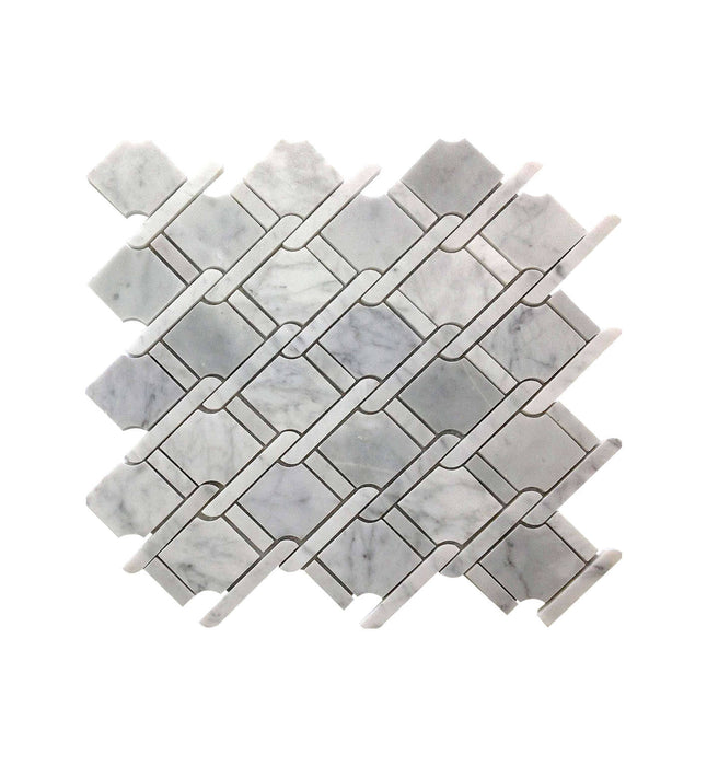 Grey Diamond tiles marble mosaic