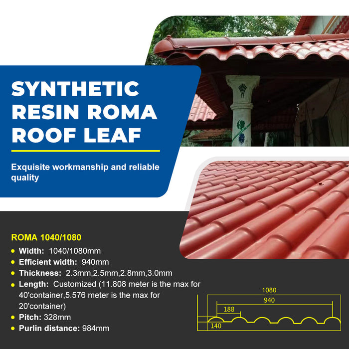 roofing waterproofing membrane pvc Color persistence thermal insulation pvc synthetic resin roofing sheets plastic for house