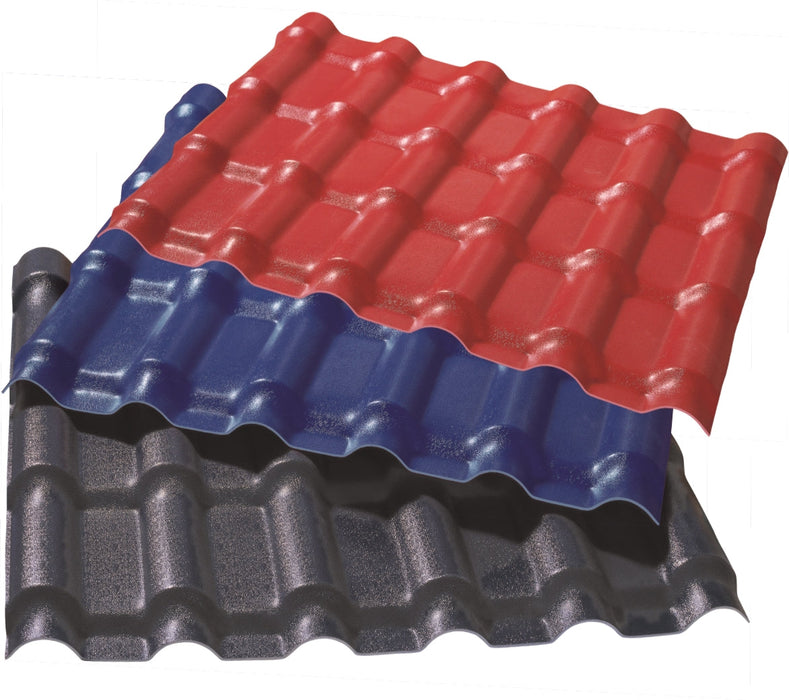 UV protective New Design synthetic resin ASA roof Colorful Plastic Synthetic Resin PVC Roof Tiles