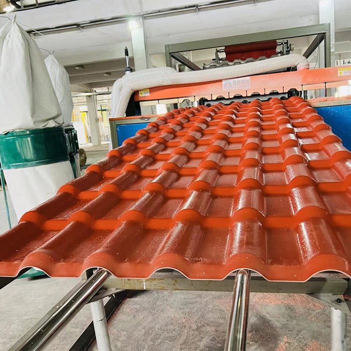 Building materials impact resistance insulation 3mm roofing tiles synthetic resin roof tile with fiber mesh pvc roofing sheet