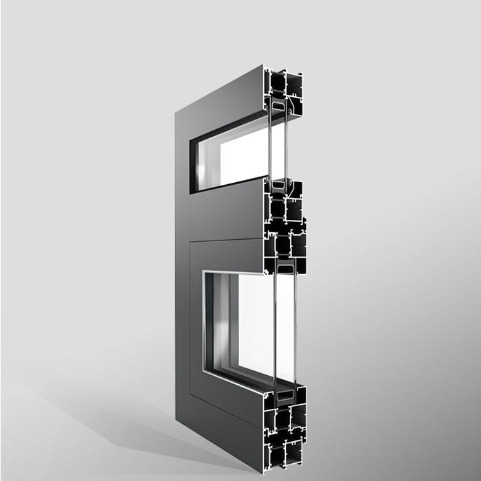 Australia Villas Prefab Modern Frame Casement Door Window Grey Customized Germany Aluminum Windows