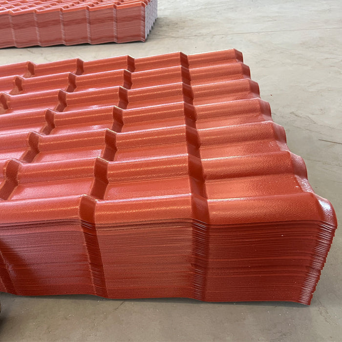 Synthetic resin roof sheet Color persistence Heat insulation synthetic resin pvc roof spanish roof tile sheets pvc