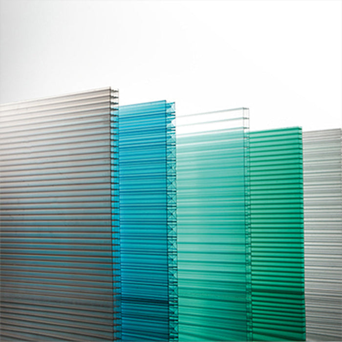 Green house polycarbonate roofing sheet Sun Sheets PC Embossed Sheets polycarbonate hollow plastic roofing  transparent panels