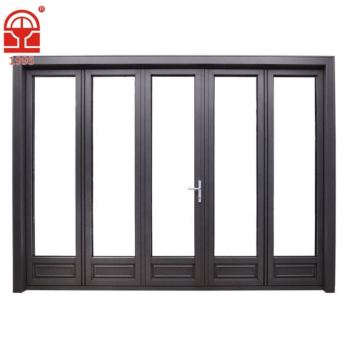 American Style Factory Direct Sales Bifold Australian Folding Doors System Track Aluminum Folding Door