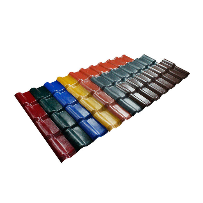 Top Manufacturer Roof Sheet Roofing Corrugate Plastic Spanish Price Roof Sale PVC Tile PVC ASA Emboss Synthetic Resin Royal 1050