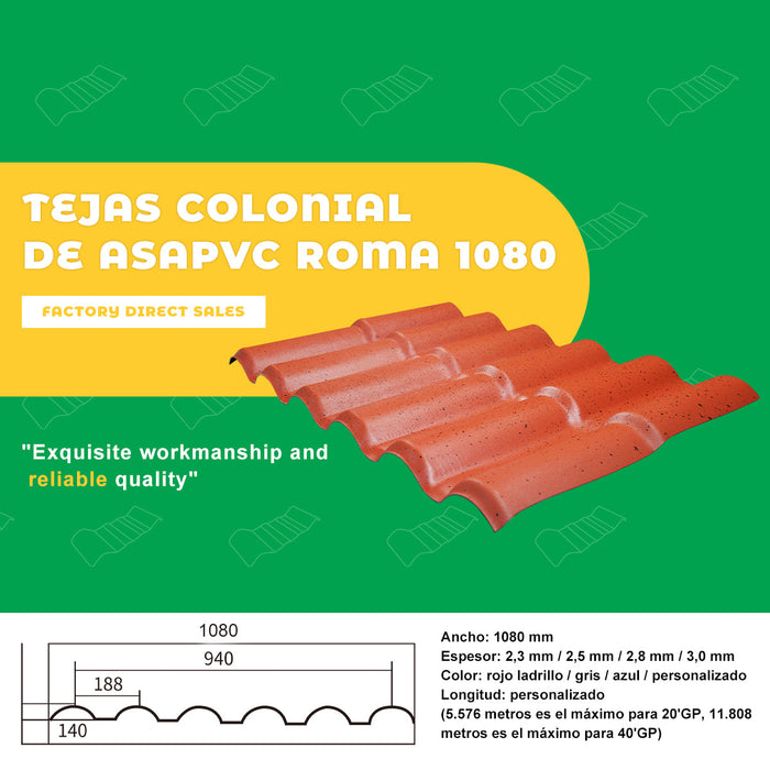 roofing waterproofing membrane pvc Color persistence thermal insulation pvc synthetic resin roofing sheets plastic for house