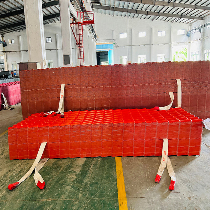 Heat insulation color resistence pvc spanish roof tile sheets asa pvc plastic roof tile polymer pvc roof for villa house