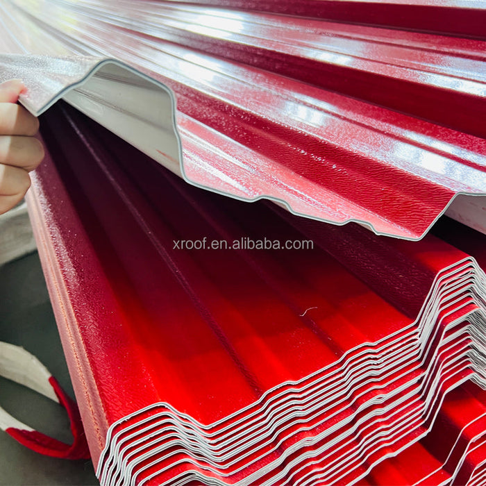 Heat insulation Color long span waterproof high wave rain cover pvc roof sheet roof tile
