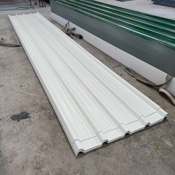 Heat insulation Color persistence pvc corrugated roofing sheet machine high wave material pvc roof making for High-grade plant