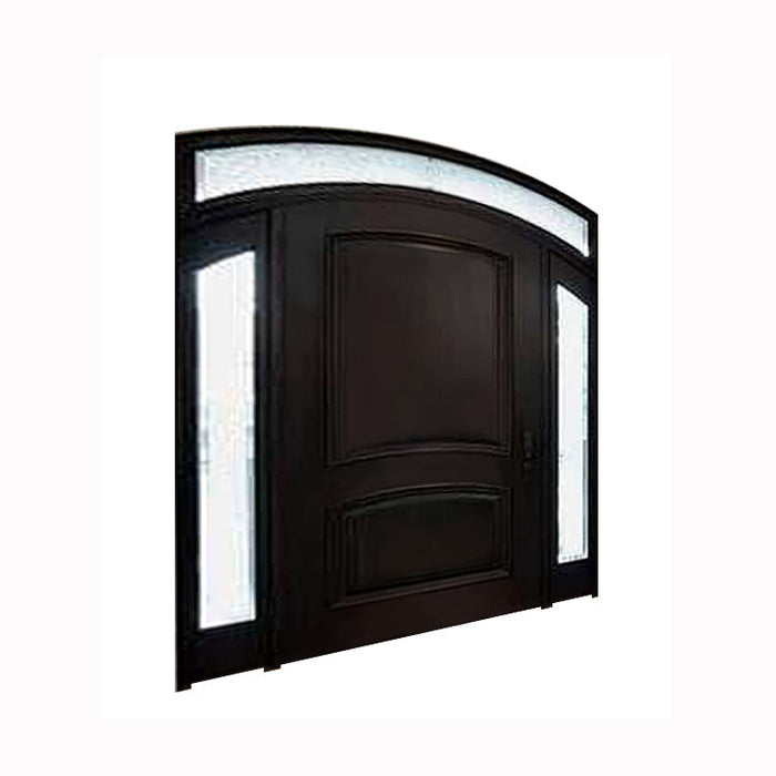 Exterior Solid Wood Main Wood Entry Doors With Sidelights Front Door Modern Steel Metal Door Designs