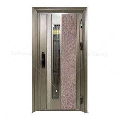 Modern Safety Exterior Metal Front Door Steel Security Main Gate Entrance Doors for Houses