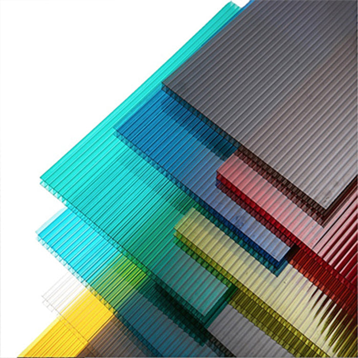 Green house polycarbonate roofing sheet Sun Sheets PC Embossed Sheets polycarbonate hollow plastic roofing  transparent panels