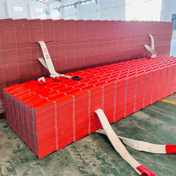 Thermal insulation pvc roof tile waterproof pvc roof asa synthetic resin roof tile lamina teja pvc