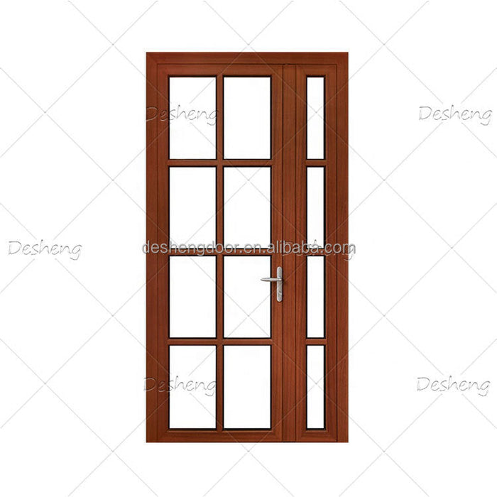UPVC PVC Casement French Plastic Front Door Size For Home French Door Aluminium Glass Casement Door For House