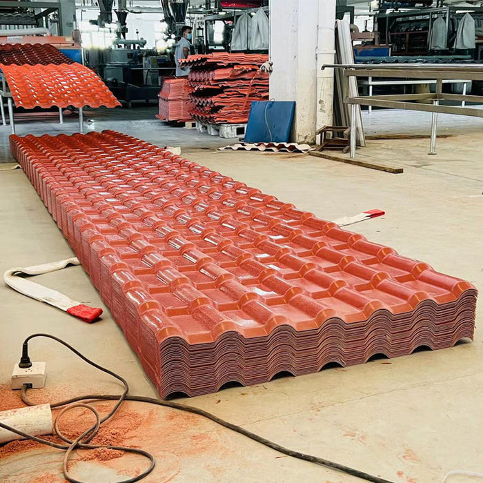 construction materials tile Thermal insulation color retention spanish pvc membrane laminated metal roofing sheetfor house