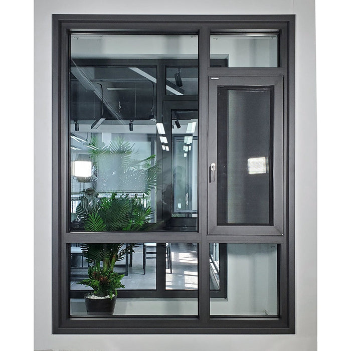 Double Glazed Aluminium Windows Doors Tempered Glass Exterior Double Glazed Aluminium Profiles For Windows And Doors