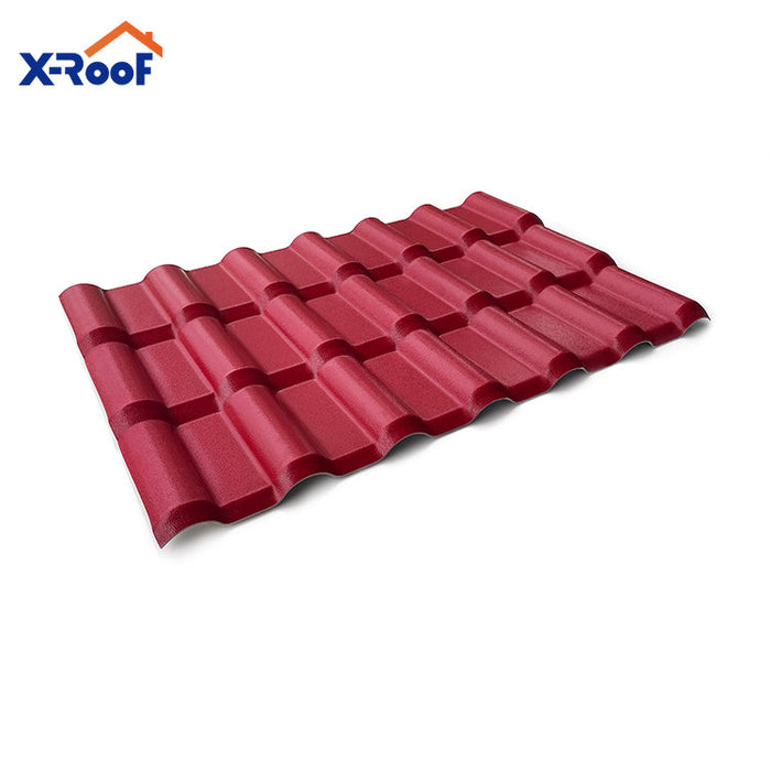 Light weight roof sheet Fireproof waterproof synthetic resin roofing best quality colored pvc roof sheet asa-pvc