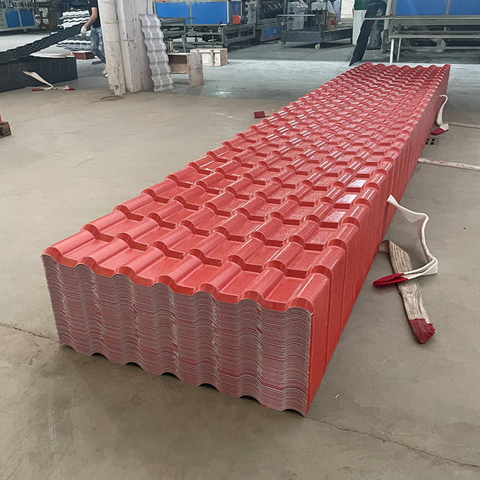 Anti corrosion asa pvc roof tile Thermal insulation color spanish synthetic resin pvc roof for house roofing