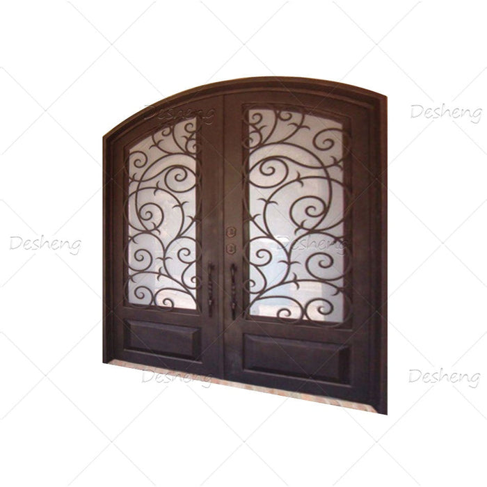 American Water Tight Wrought Iron Doors For Houses Exterior Front Door With Sidelight