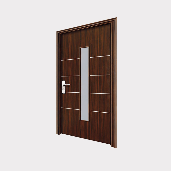 Wood Grain MDF Board Puertas Interior MDF Door skin Bathroom Toilet Door