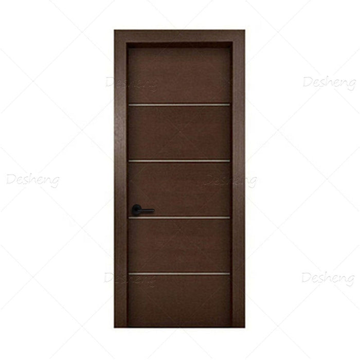 Top Brand Simple Designs Internal Room Flush Wood Interior Wooden Door Doors Bedroom Modern China Swing Apartment DESHENG CN;GUA