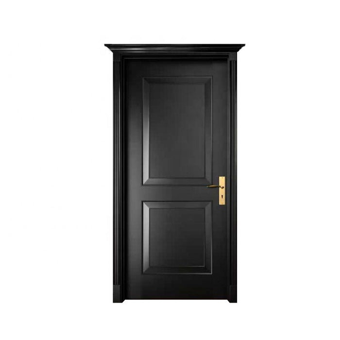 American Interior Flush Dark Walnut Wood Doors Design Walnut Veneer Door Front Wooden Flush Door