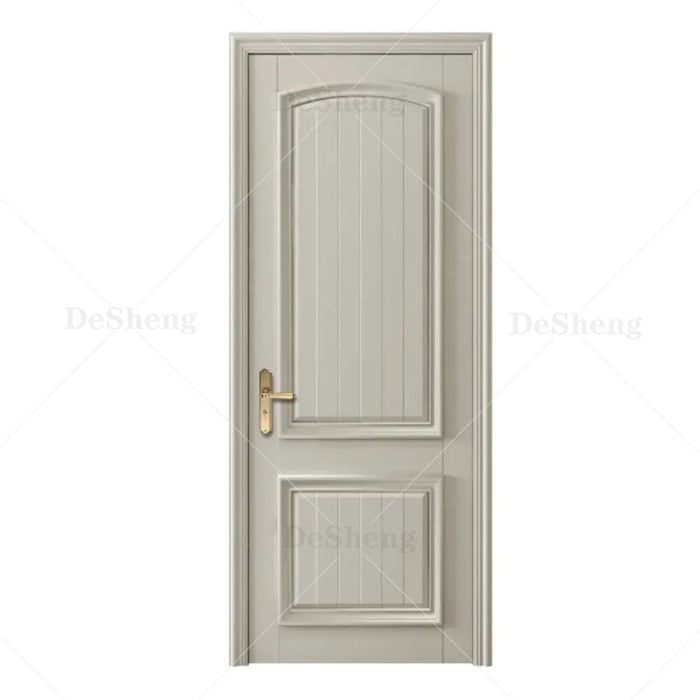 Factory Hot Sales Modern Designs Bedroom Door Wood Frame Interior Walnut Solid Wooden doors for hotels