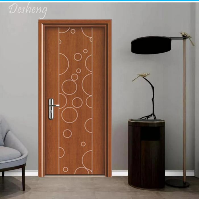 China Supplier Interior High Quality Modern Waterproof Wpc Panel Frame Bedroom Hotel Door For Sales