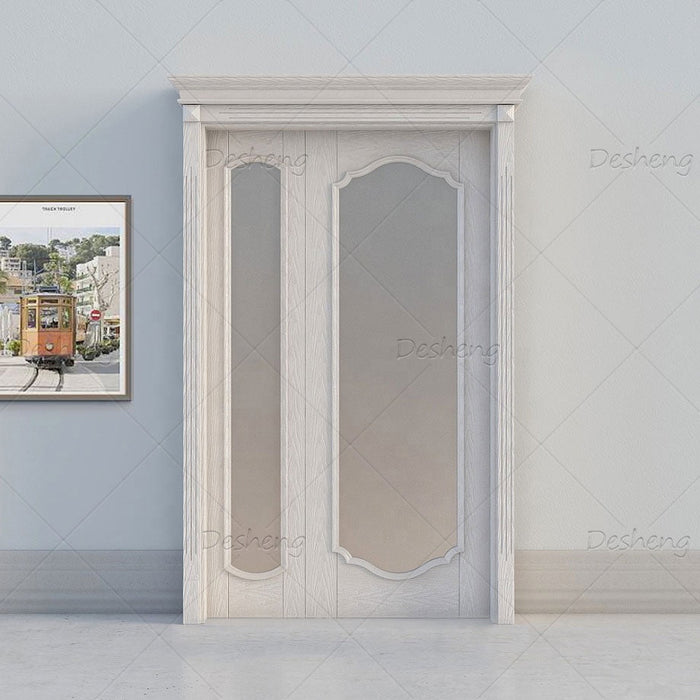 3D Model Design Free Hardware American Ash Oak Cornice And Pillars Decorative Glass Glazing Door