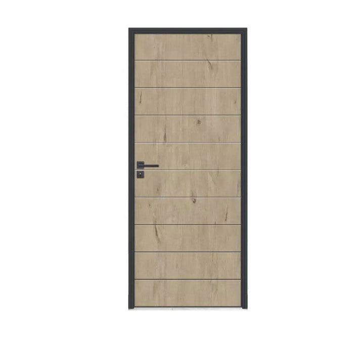 DDP Available Strong Metal Door Frame Wooden Shutter Unique Modern Design External Use Composite Door