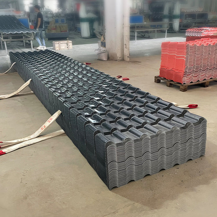 pvc roof panels sheet Color persistence thermal insulation pvc synthetic resin spanish roof tile asa pvc roof sheet for house