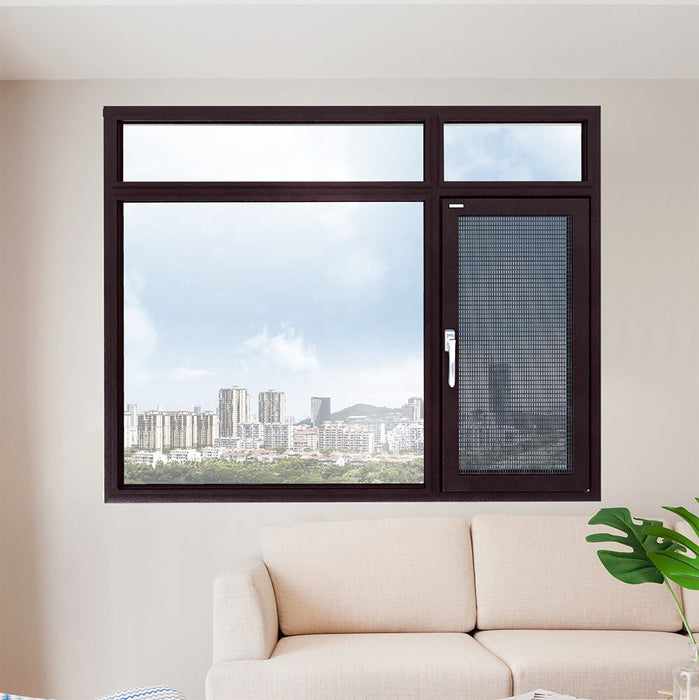 Aluminium Windows Tempered Casement Window Glass Exterior Frameless Aluminum Interior Noiseless Sliding Door