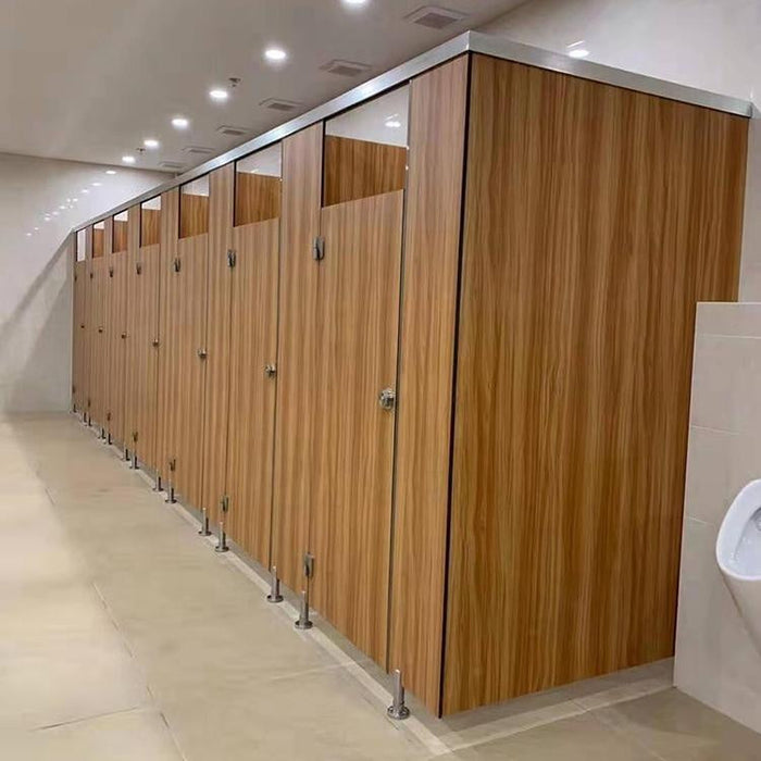 School College Institution Department Large Stall Durable White Black Or Blue Color Hpl Toilet Partition Doors