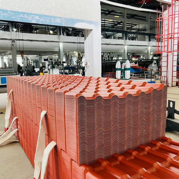 PVC roofing sheet thermal insulation color resistancec spanish synthetic resin asa pvc roof sheet for house